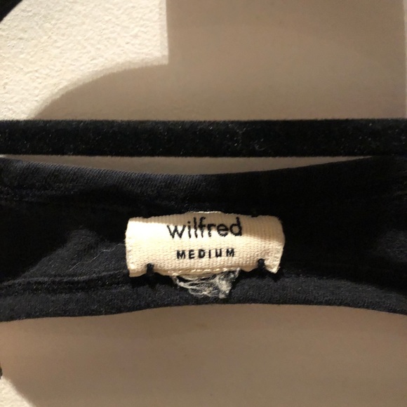 Wilfred (Aritzia) black bodycon dress keyhole back - Picture 3 of 7